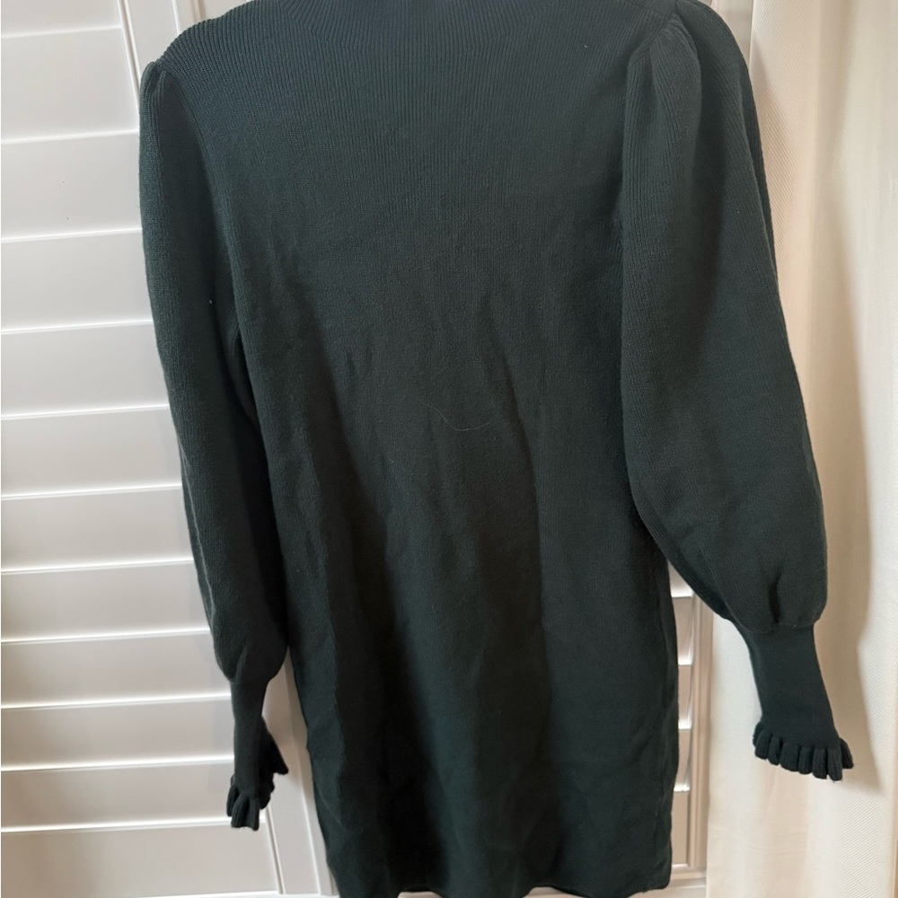 Chelsea28 Black Ruffled Bishop Sleeve Blouse